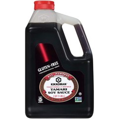 Kikkoman 1/2 Gallon Preservative-Free Gluten-Free Tamari Soy Sauce, 1.0 Count