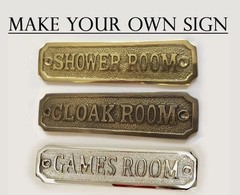 Customized Cast brass custom door signs – Personalized plaques – Outdoor plaques