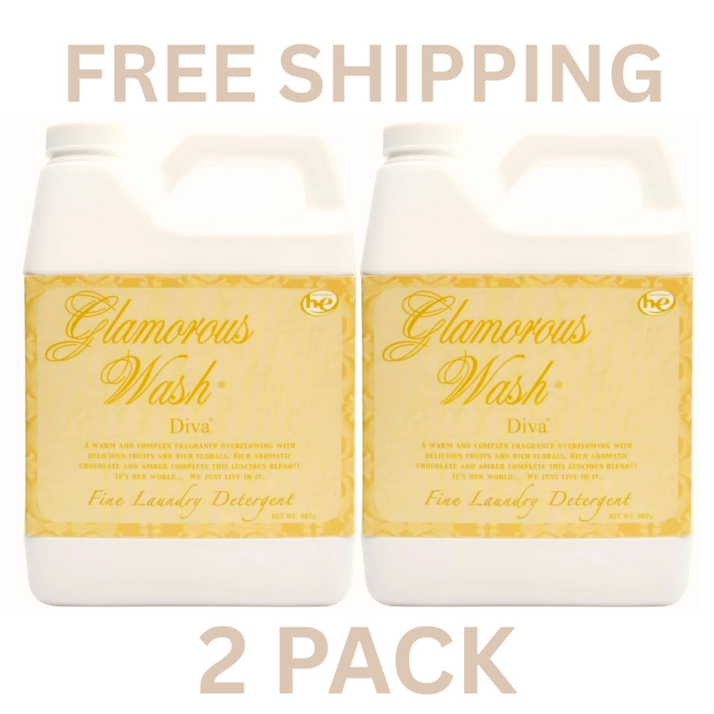 Tyler Candle Glamorous Wash Diva Laundry Detergent 32oz 1 or 2 Pack