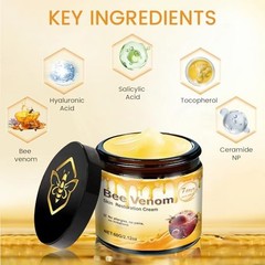 2 Pcs Bee Venom Skin Cream,Face Wrinkle Removal Firming Anti-Aging Bee Venom