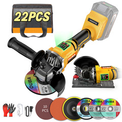 Cordless Angle Grinder For Dewalt 20V MAX 4-1/2″ 5″ Brushless 22PCS Complete Kit