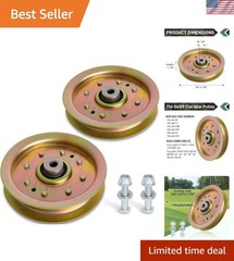 High-Quality Idler Pulley for Cub Cadet & Troy-Bilt – Fits 42″-54″ Decks, 2 Pack