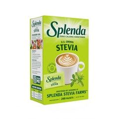 SPLENDA Stevia Zero Calorie Sweetener, Sugar Substitute Packets, 200 Count
