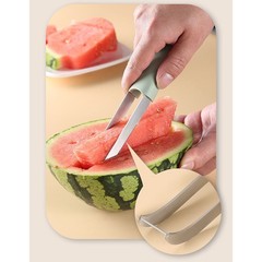 Stainless Steel Watermelon Slicer, 2026 3 IN 1 Watermelon Cutter Knife Server