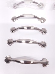 14 Liberty 3″ Hole Span Satin Nickel Silver 1/2 Round Drawer Pulls & Screws