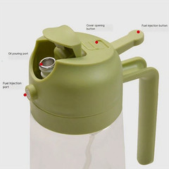 450ML Glass Oil Sprayer Bottle 2 in 1 Cooking Dispenser for Olive Oil