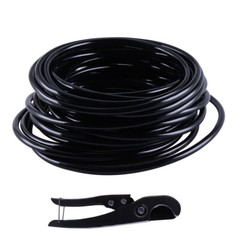 Air Pneumatic Polyurethane Tube PU Hose Pipe 50ft 15 Meter Black