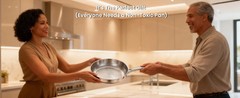 Titanium Pan Frying Pans for Cooking Non Stick with Lid 11.81in Upgraded