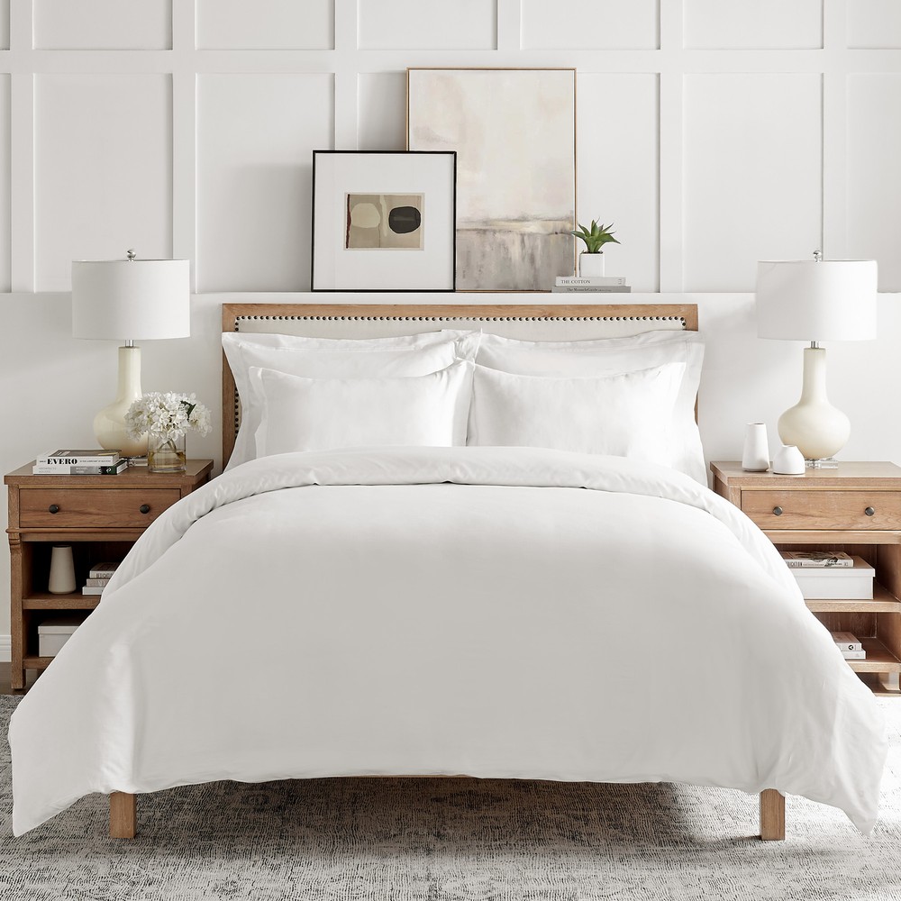 White 300 TC Sateen Duvet Set- Levtex Home