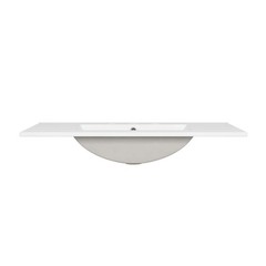 Eridanus Tucson 36″x18″ Vitreous China Vanity Top White Single Sink 3-Hole 8″