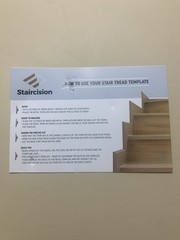 Staircision Stair Tread Template Tool – Stair Gauge Set with Pencil + Level