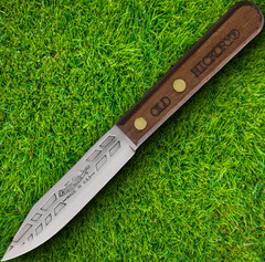 Old Hickory Paring Kitchen Knife 3.25″ Carbon Steel Blade Brown Wood Handle