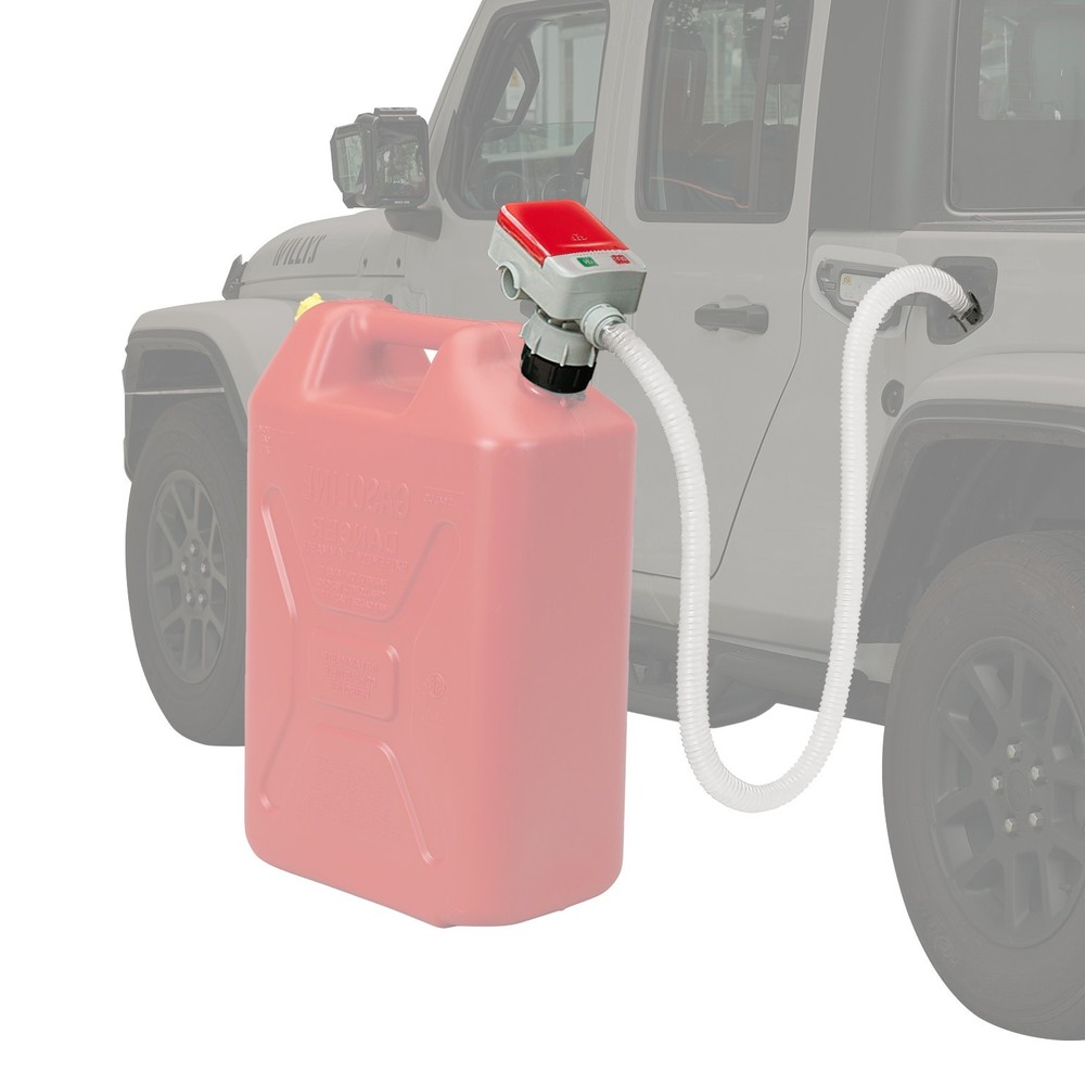 Electric Fuel Transfer Siphon Pump Battery Powered Gas Oil Water Liquid 2.4 GPM