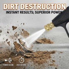 1/4″ High Pressure Washer Gun 4350 PSI Car Wash Foam Spray w/ M22-14mm Connector