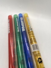 7-Eleven Slurpee GIANT MEGA Straw Set Blue Green Yellow Red PLASTIC BIG NIP HTF