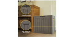 Deck Storage Box Padlock Patio Cushions Outdoor Toys Gardening Sports Equipment