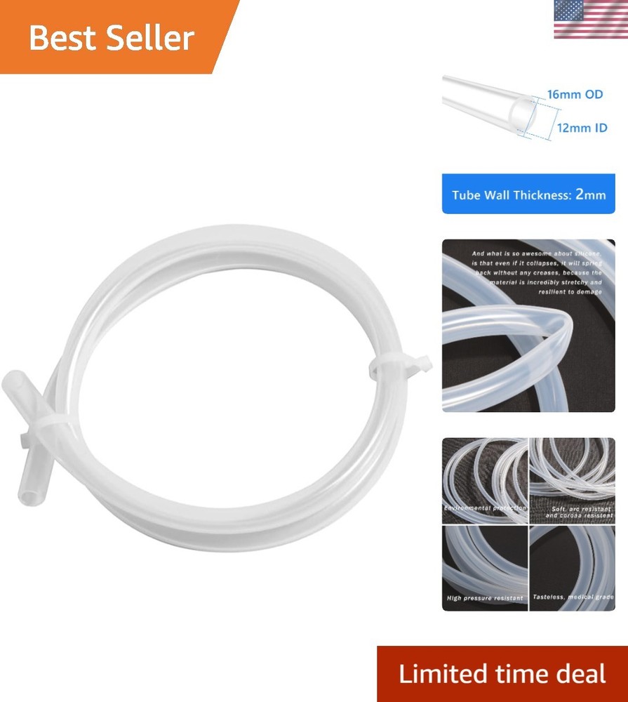 High-Temp 12mm x 16mm Silicone Tubing – Ideal for Wine, Beer, & Air Applications
