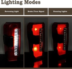 LH W/Blind Spot Tail Light Fit for 2023 2024 F250 F350 F450 F550 XL XLT Lariat..