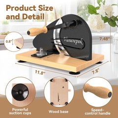 Vanerepok Upgrade Manual Bread Slicer for Homemade Sourdough With Conveyor Belt