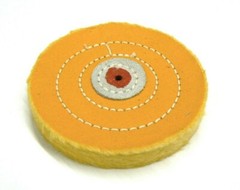 Jewelry Polishing Buffs Muslin White & Yellow Buff 4″ Jewelers Buffs Set of 2 Pc