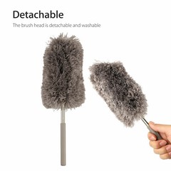 Adjustable Soft Microfiber Feather Duster Dusting Brush Household Cleaning Tool