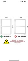 Crisper Drawer Cover Frame Compatible with Frigidaire Refrigerator 240364787
