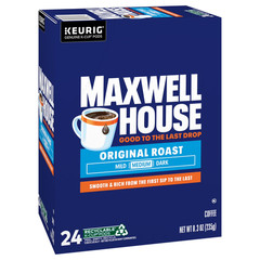 (4 pack) Maxwell House Original Roast Medium Roast K-Cup Coffee Pods, 24 ct Box