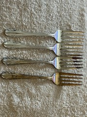 Wm A Rogers 72pc Nickel Silver Japan Flatware Wheat/Feather pattern Nakazato