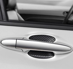 4X Carbon Fiber Door Handle Car Stickers Decal Protector Film Anti Scratch