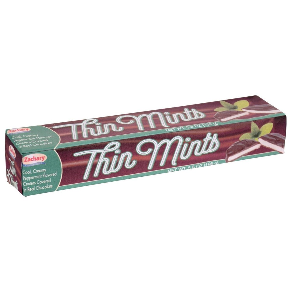 Zachary (1) Box Thin Mints – Cool Creamy Peppermint 5.5 Ounce (Pack of 1)