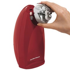 Hamilton Beach Electric Automatic Can Opener Extra-Tall, Red 76388R