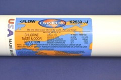 OmniPure Inline filter CTO Chlorine Taste Odor K2533JJ 10″ x 1/4″ Quick Release