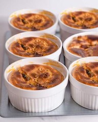 Ramekins 12 Oz Oven Safe, Creme Brulee Set, 6 PACK Porcelain Souffle Dish for Ba