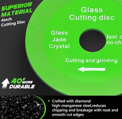 5 Pcs Glass Cutting Disc for Angle Grinder, 4″ Ceramic Tile Cutter Blade, Ultra-