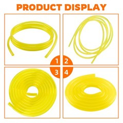 4 Sizes Gas Fuel Line Hose Yellow 32Ft Fuel Tube for 2 Cycle Small Engine