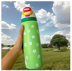 Owala FreeSip Green Flower 32 oz Limited Edition Water Bottle New FREE SHIPPING