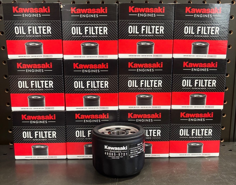 12 Pack OEM Kawasaki 49065-0721 Oil Filter Replaces 49065-7007