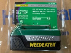 WeedEater 20v 2.6AH Lithium-ion Battery 966709801 WEED EATER LB20V LT20V HT20V