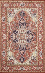 Oriental Area Rug 6×9 Vegetable Dye Geometric Hand-knotted Wool for Any Room