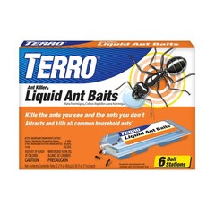 TERRO T300 Indoor Liquid Ant Baits 6 Count Bait Stations Ant Control