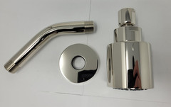 KALLISTA P24482-00-AD One Showerhead w Arm & Flange – Nickel Silver