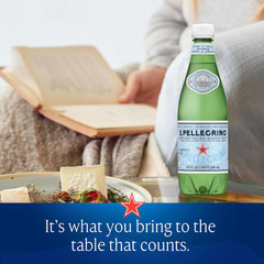 S.Pellegrino Sparkling Natural Mineral Water, Plastic Bottles, 16.9 Fl Oz (Pack