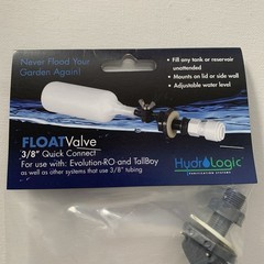 Hydro Logic 3/8” Quick Connect Float Valve HL27020 NEW
