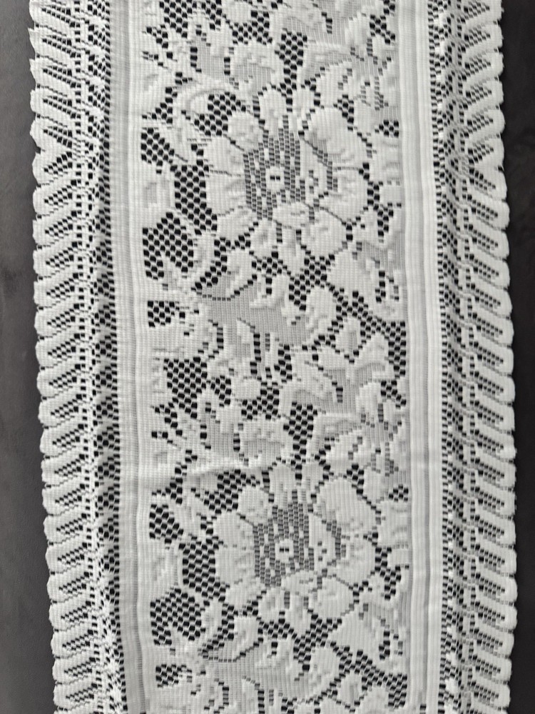 white lace table runner Size 14 X 56 Inch Set Of 2