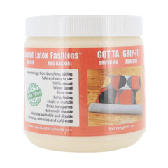 Gotta Grip-It Non-Slip Rug Fixative Gum, Easy to Use, Machine Washable – 16 OZ