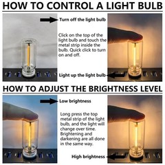 USB LED Night Light Touch Control Atmosphere Bulb Bedroom Mood Decor Lamp