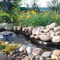 Black 10 x 13 ft 20 Mil HDPE Fish Pond Liner Pond Liners Waterproof Fish Liner