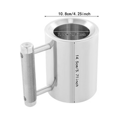 2 in 1 Stainless Steel Dumbbell Water Bottle 8kg Adjustable Weight Fitness Cup