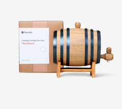 Marcellin Charred American White Oak Mini Aging Barrel Wooden Cask