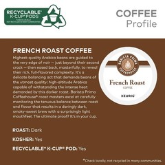 Barista Prima Coffeehouse, French Roast Keurig Single Serve K-Cup Pods, 96 Ct.